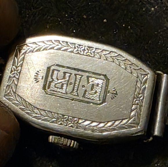 Vintage ART DECO 20S OR 30S BULOVA Silver Watch with Black Numerals - Picture 8 of 12